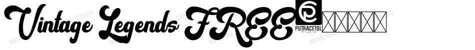 Vintage Legends FREE字体转换